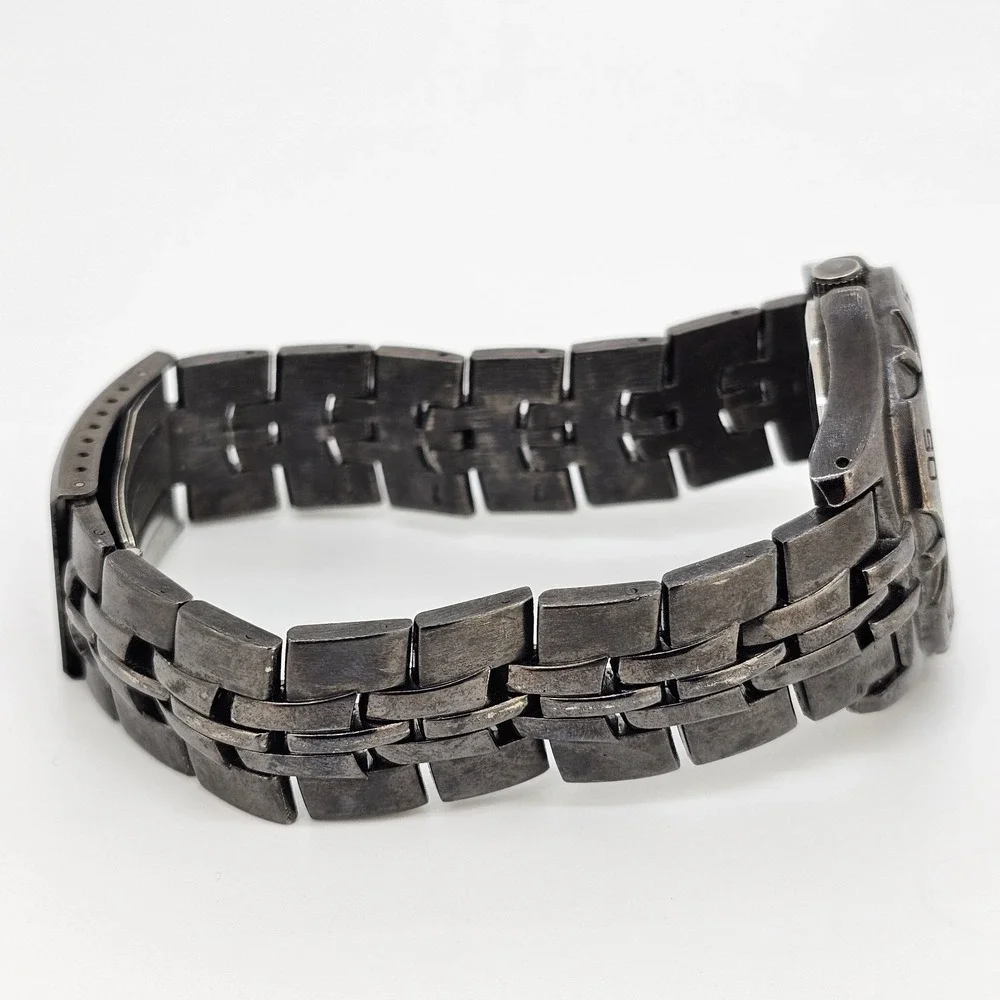 Men's‎ Watch 40MM Black Dial Date Black Bracelet Band 8.5